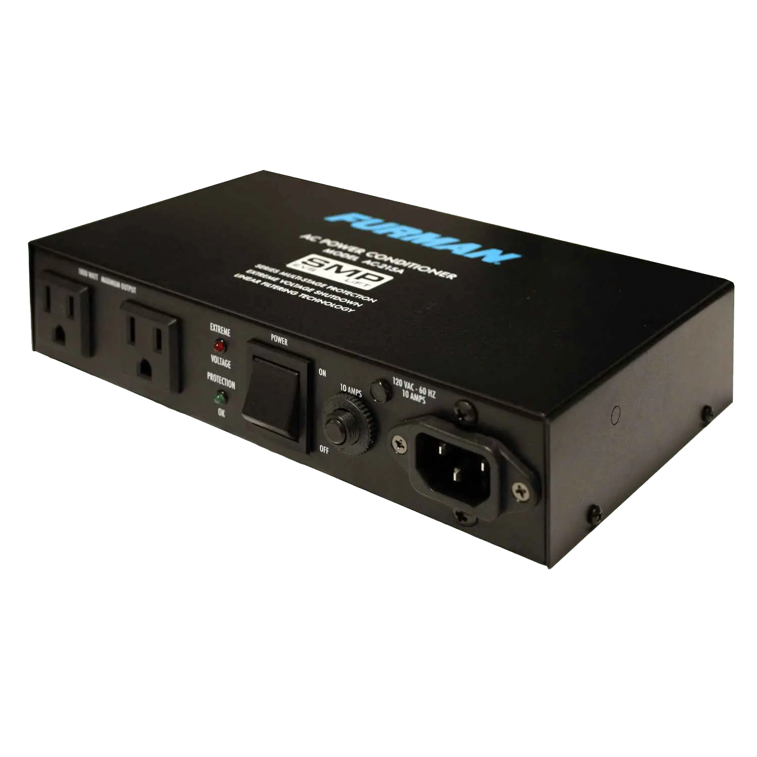 Compact 10 Amp Power Conditioner with Auto-Resetting Voltage Protection AC-215A - Image 3